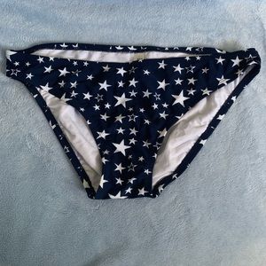 NWOT Navy/White Star Swim Bottom Size M